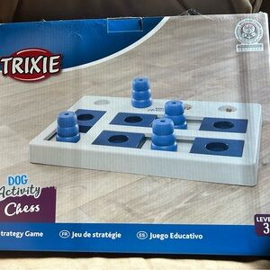 Dog Activity Chess Game - Blue and White